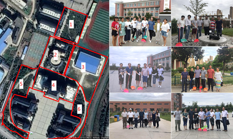 创建文明校园 党员志愿者在行动